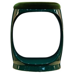 Forest Green Designer Stool made in Italy Signet Ring
