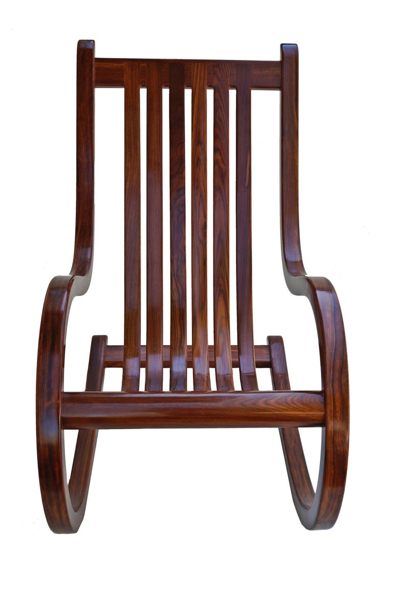 Late 20th Century Designer Studio Crafted Rocking Chair Rocker For Sale