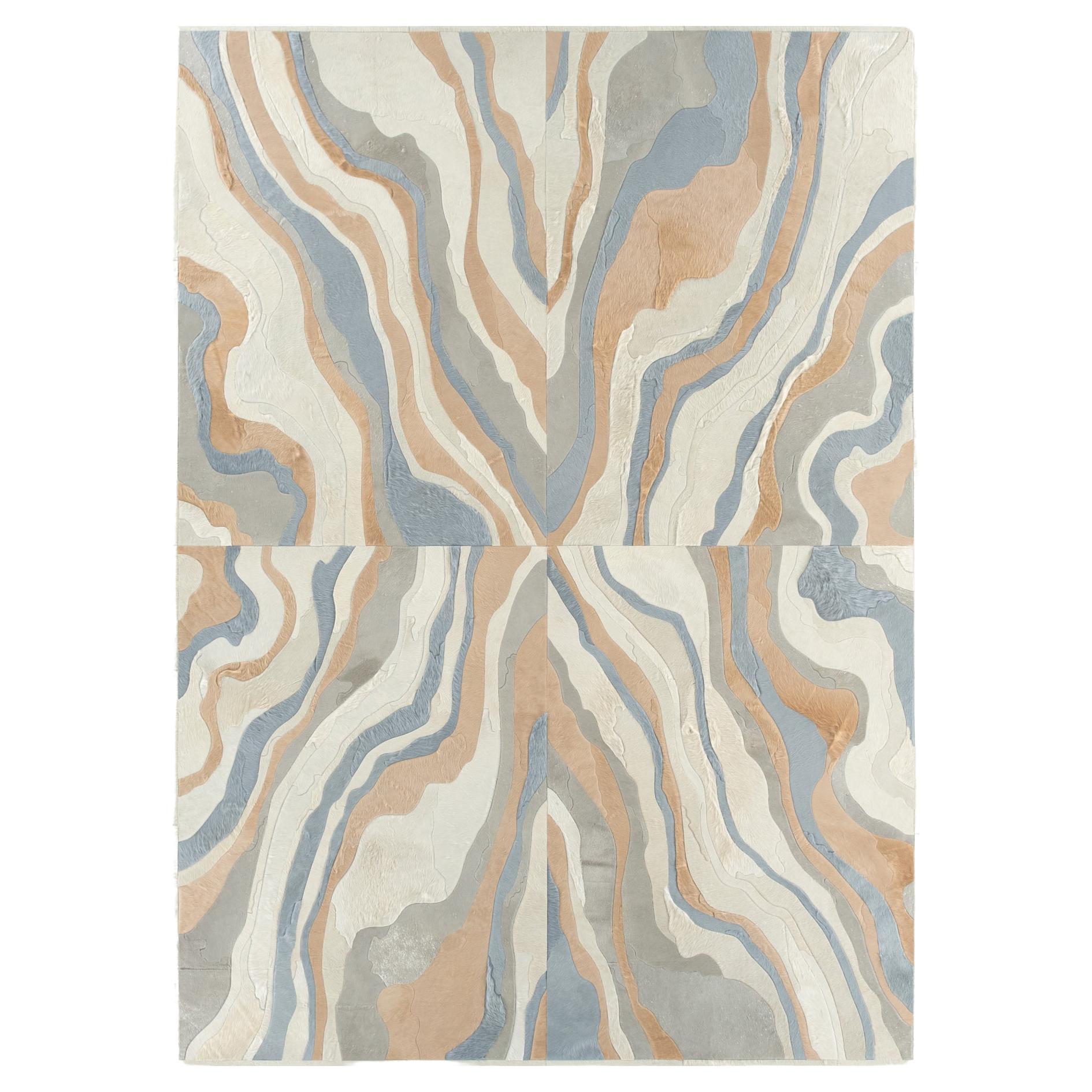 Designer "Submerge" Hide Rug by Marc Thee (10ft x 14ft)