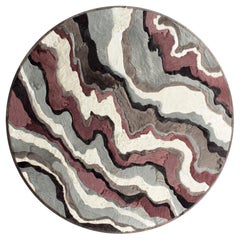 Designer "Submerge" Hide Rug by Marc Thee (7ft Diameter)