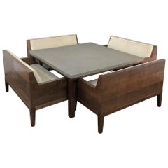 Designer Table & 4 Matching Benches by Christian Liaigre