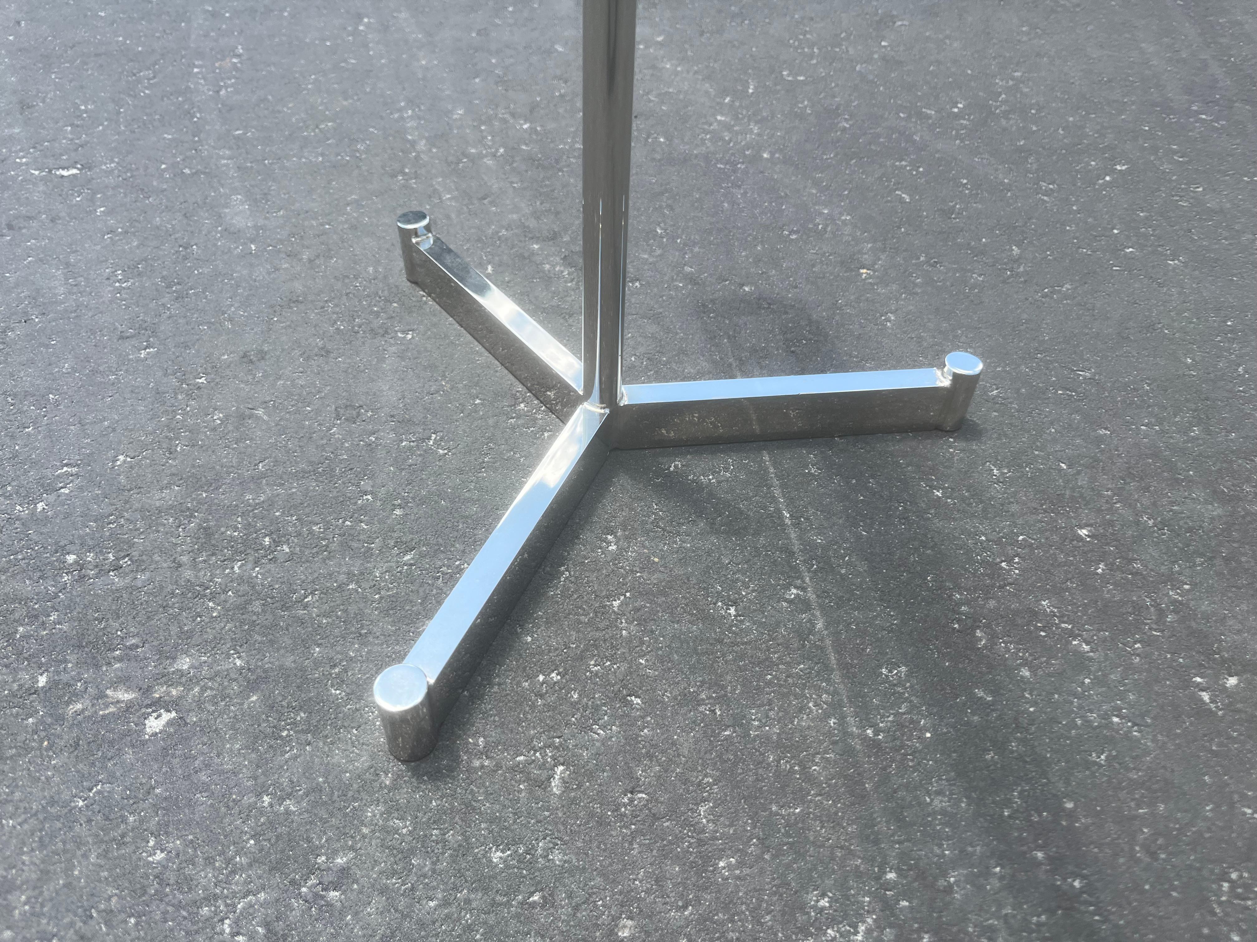 Designer Table Mirror, Nickel For Sale 1