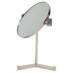 Designer Table Mirror, Nickel