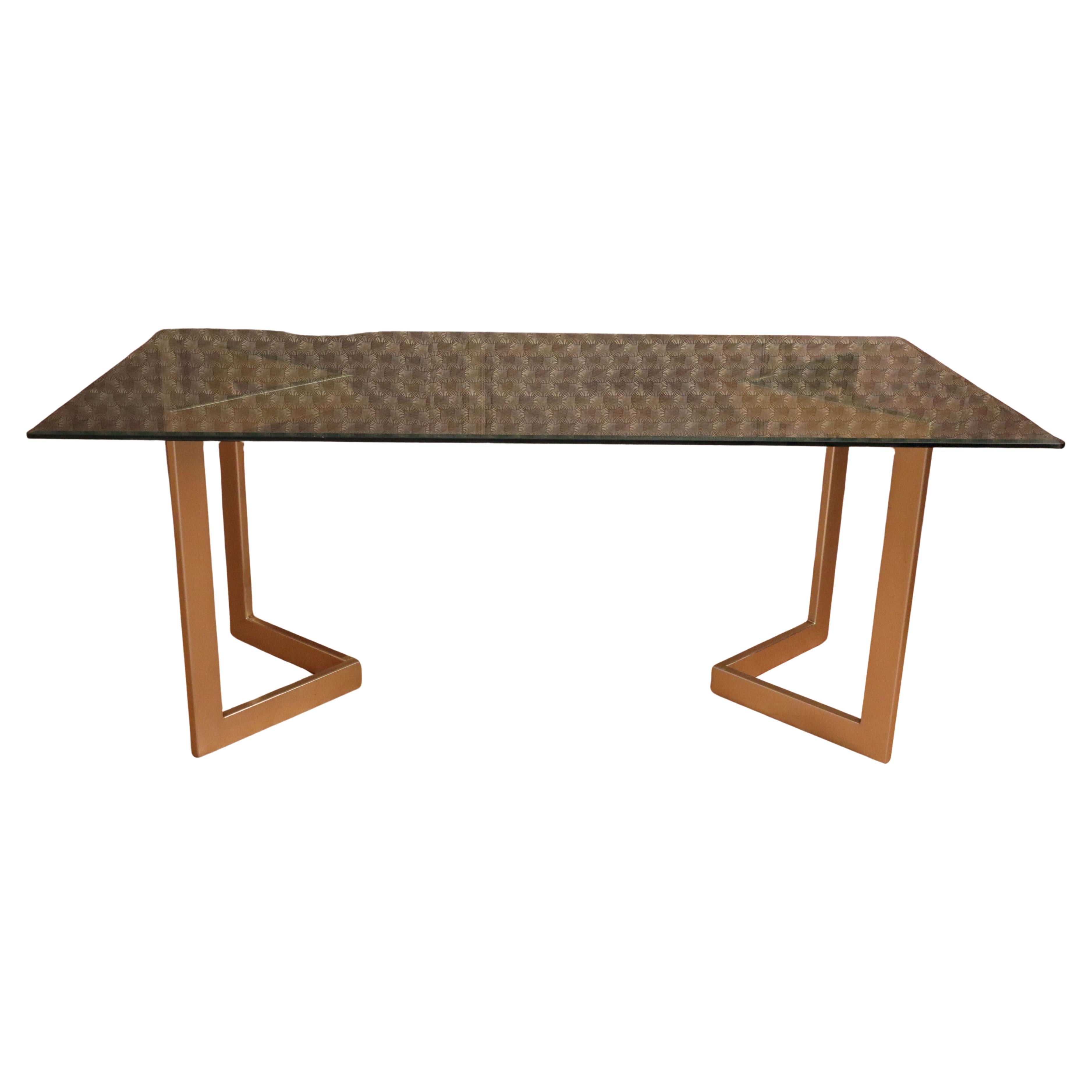Designer Table With Golden Base