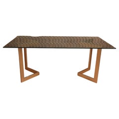 Vintage Designer Table With Golden Base