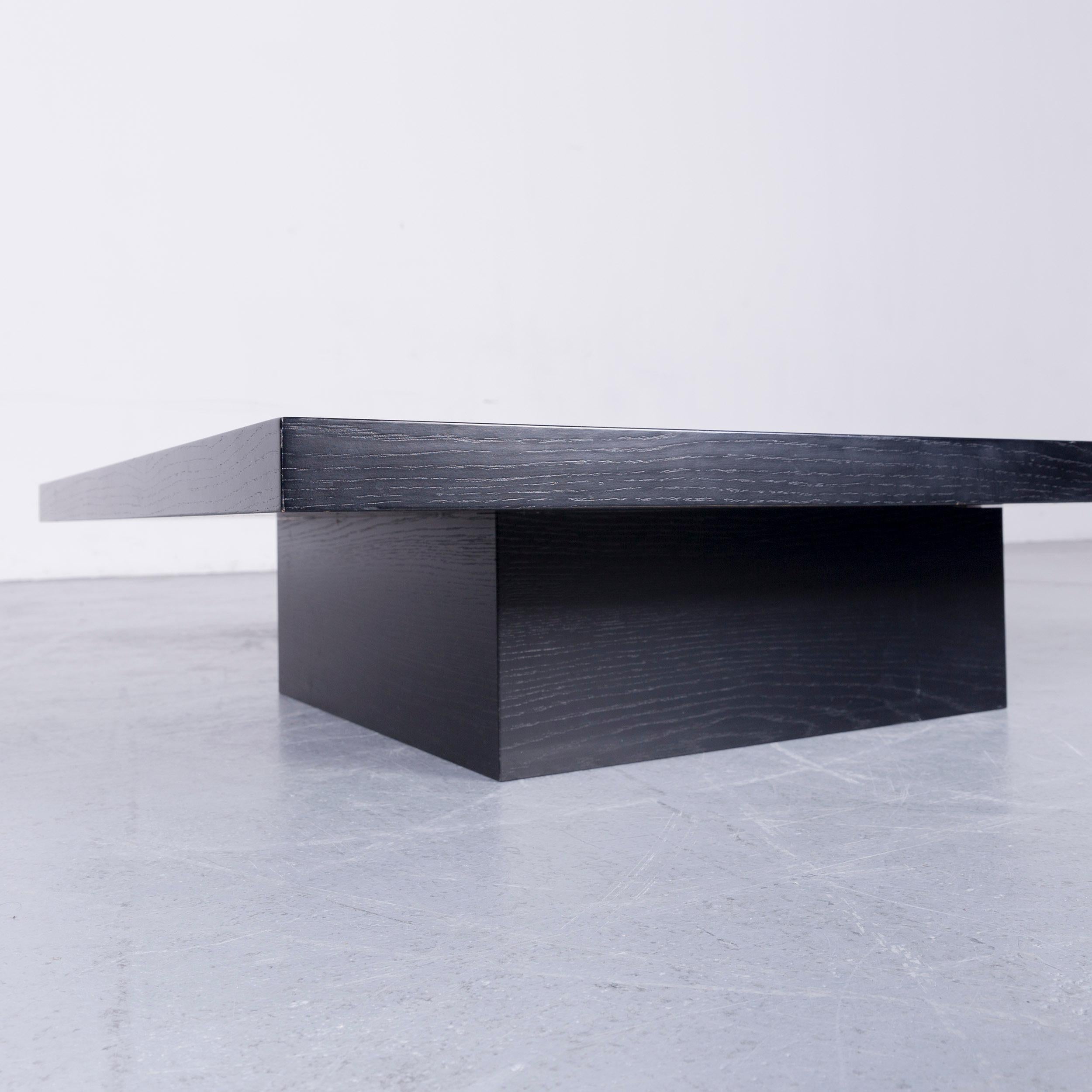 Contemporary Designer Table Wood Black Couch Sofa Table Modern For Sale
