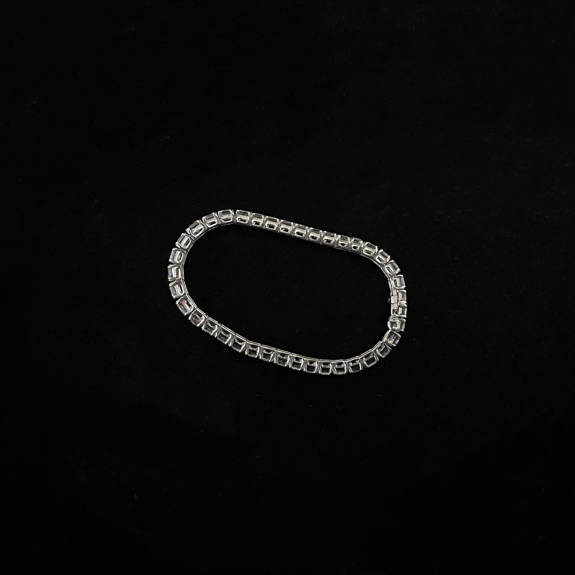 Designer-Tennisarmband mit 39 Diamanten, DIF-Qualität, 36 Karat im Angebot 2