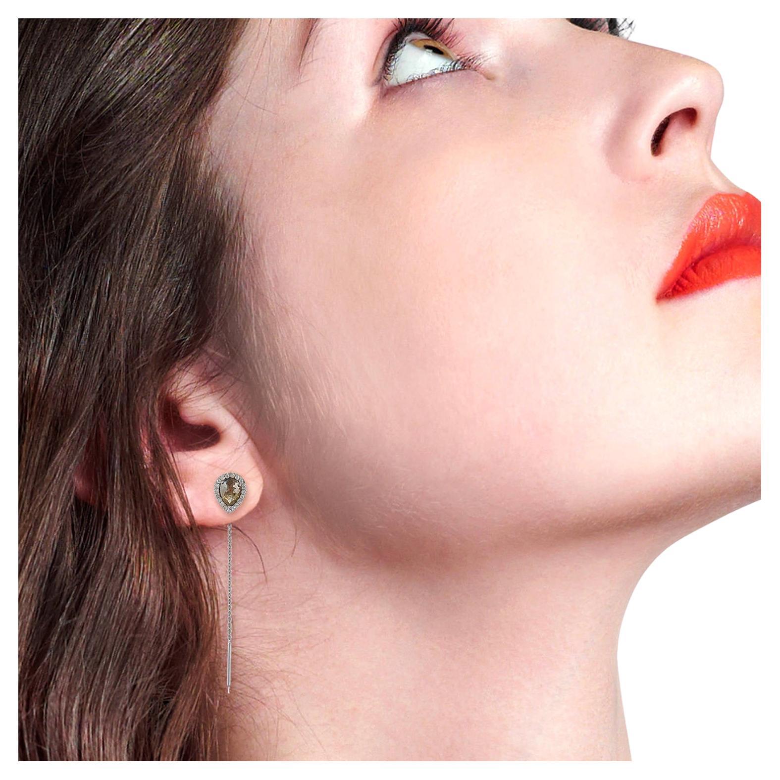 designer long earrings