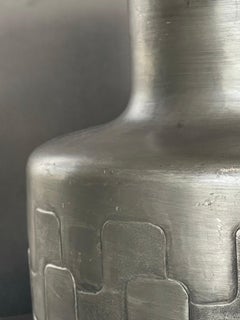 Designer Vase in Pewter by Belotti Peltro Made in Italy 1970's
