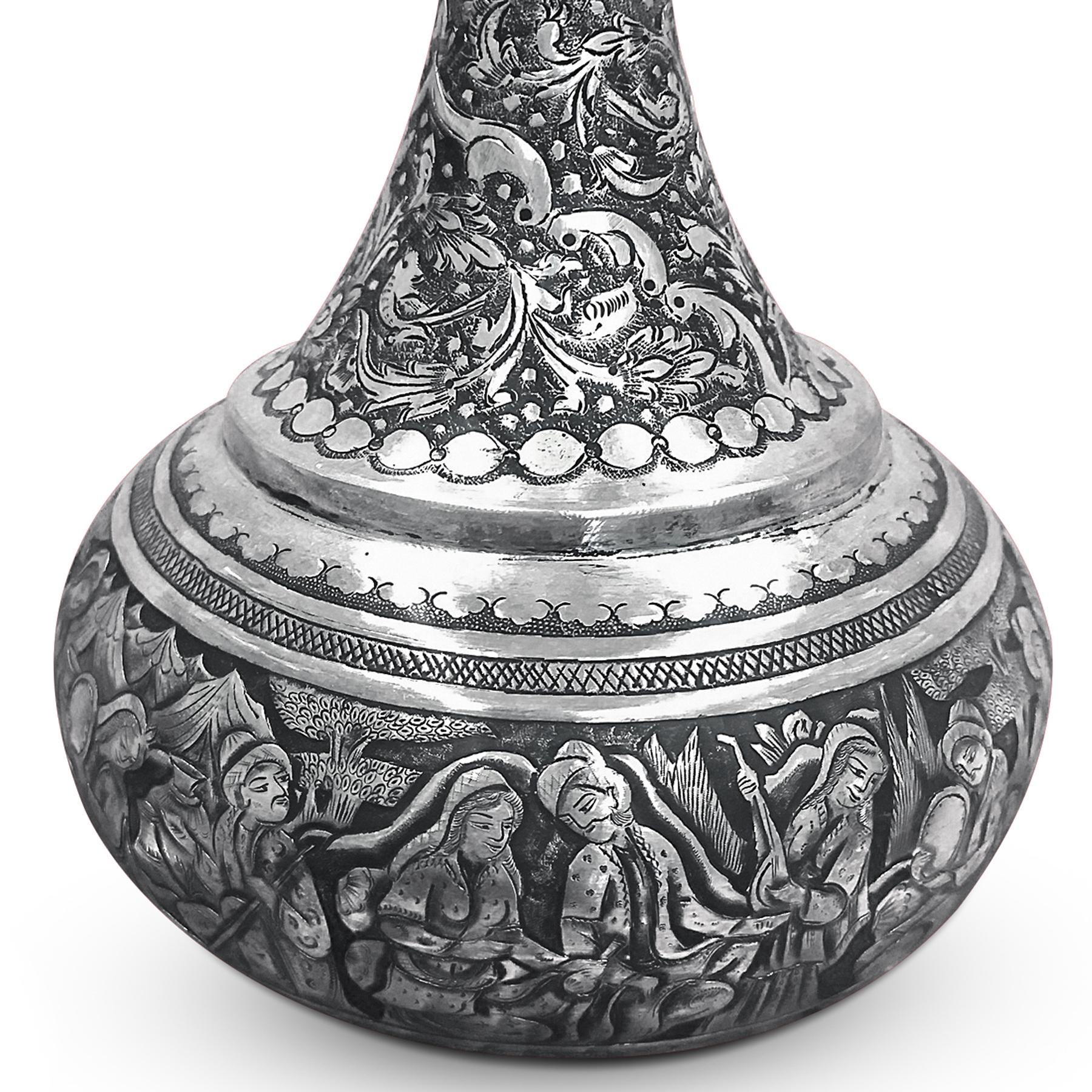 Women's or Men's Designer Vertan Wine Jar in Form of Swan Vintage from Persia For Sale
