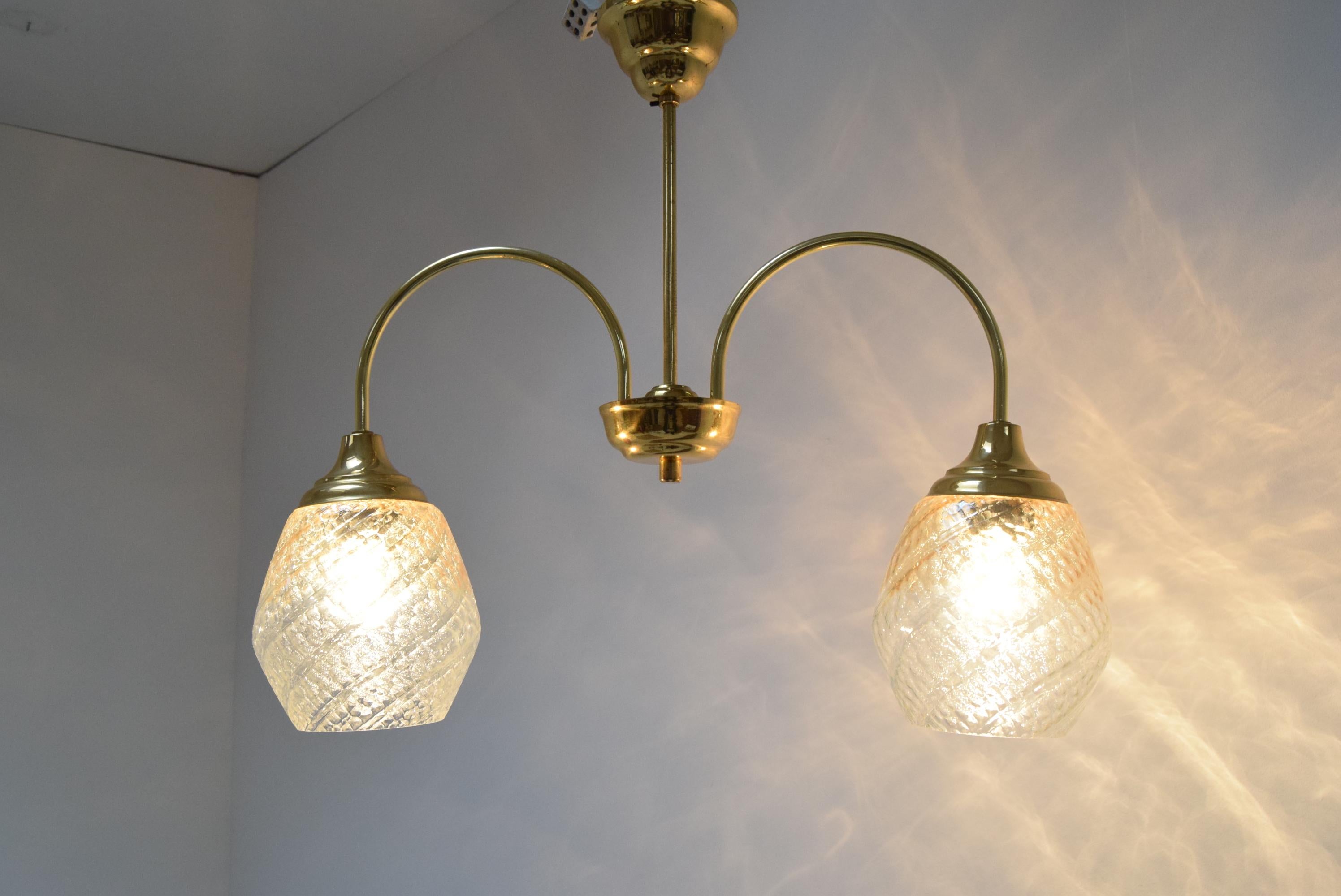 Fine XX secolo Lampadario vintage di design, anni '70. in vendita