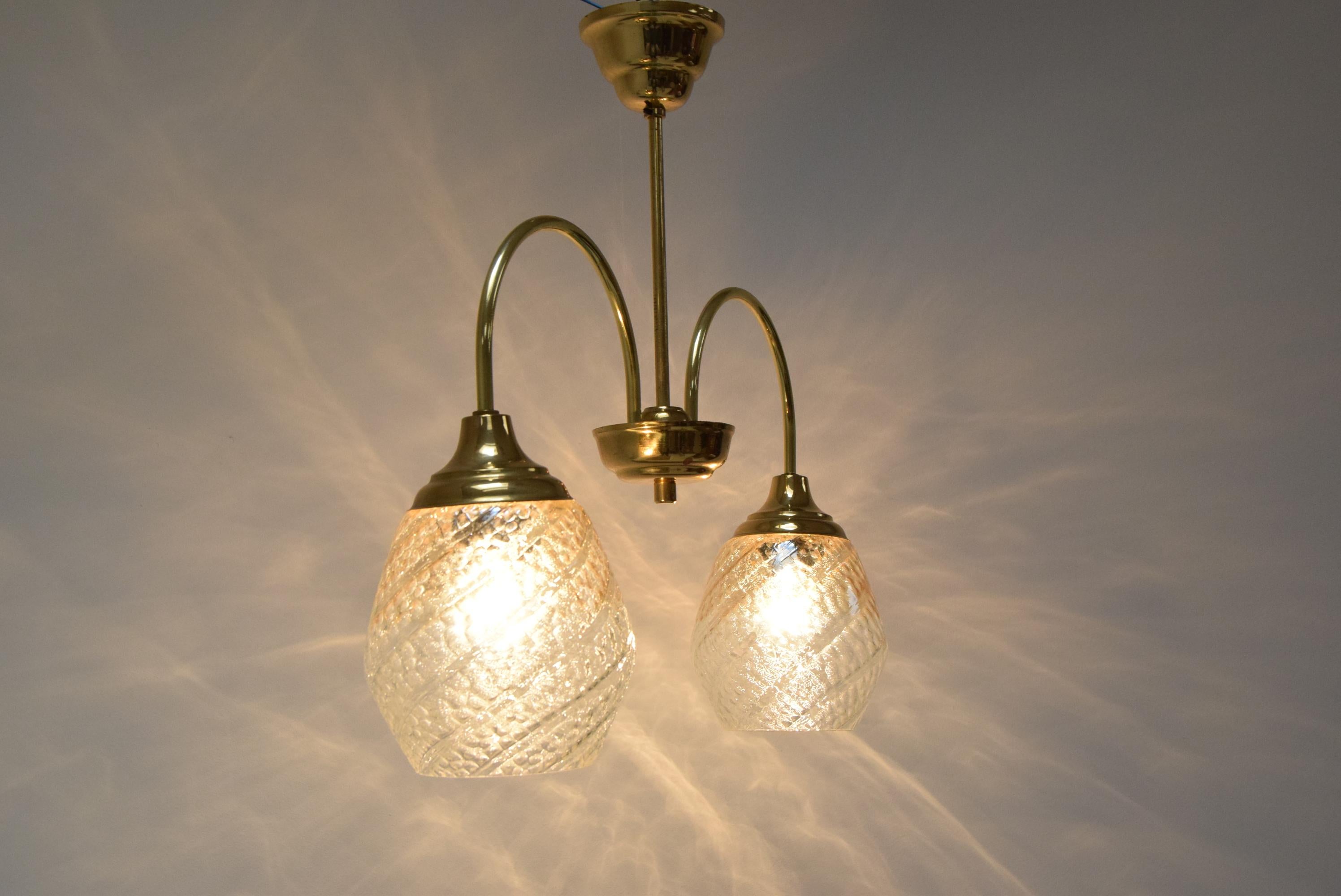 Lampadario vintage di design, anni '70. in vendita 1