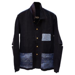 Designer Vintage Collectible Jacket Black French Work Embellished J Dauphin