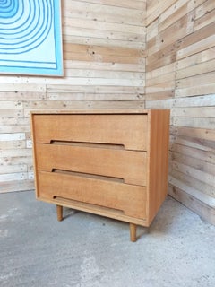 Cómoda de roble de diseño vintage retro de los años 50 John & Sylvia Reid