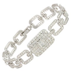 Designer White Gold 18K Bracelet Diamond for Her