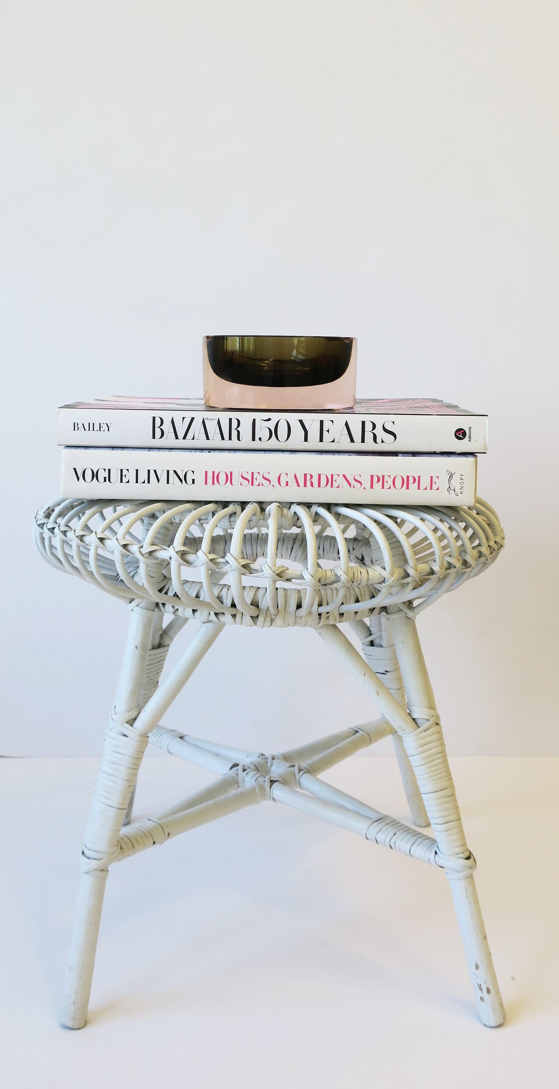 Wicker Rattan Stool in the Style of Franco Albini For Sale 7