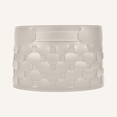 Designer Woven Leather Basket TARIS - Modern European Craftsmanship