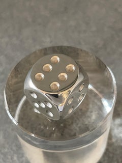 Designer Würfel Aus 925 Sterling Silber, Massiv, 36 G, Punziert, Poliert