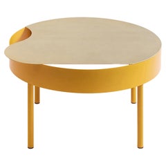 Designer Yellow Coffee Table 'Foam L' by WOO – Minimalistic Living Room Table