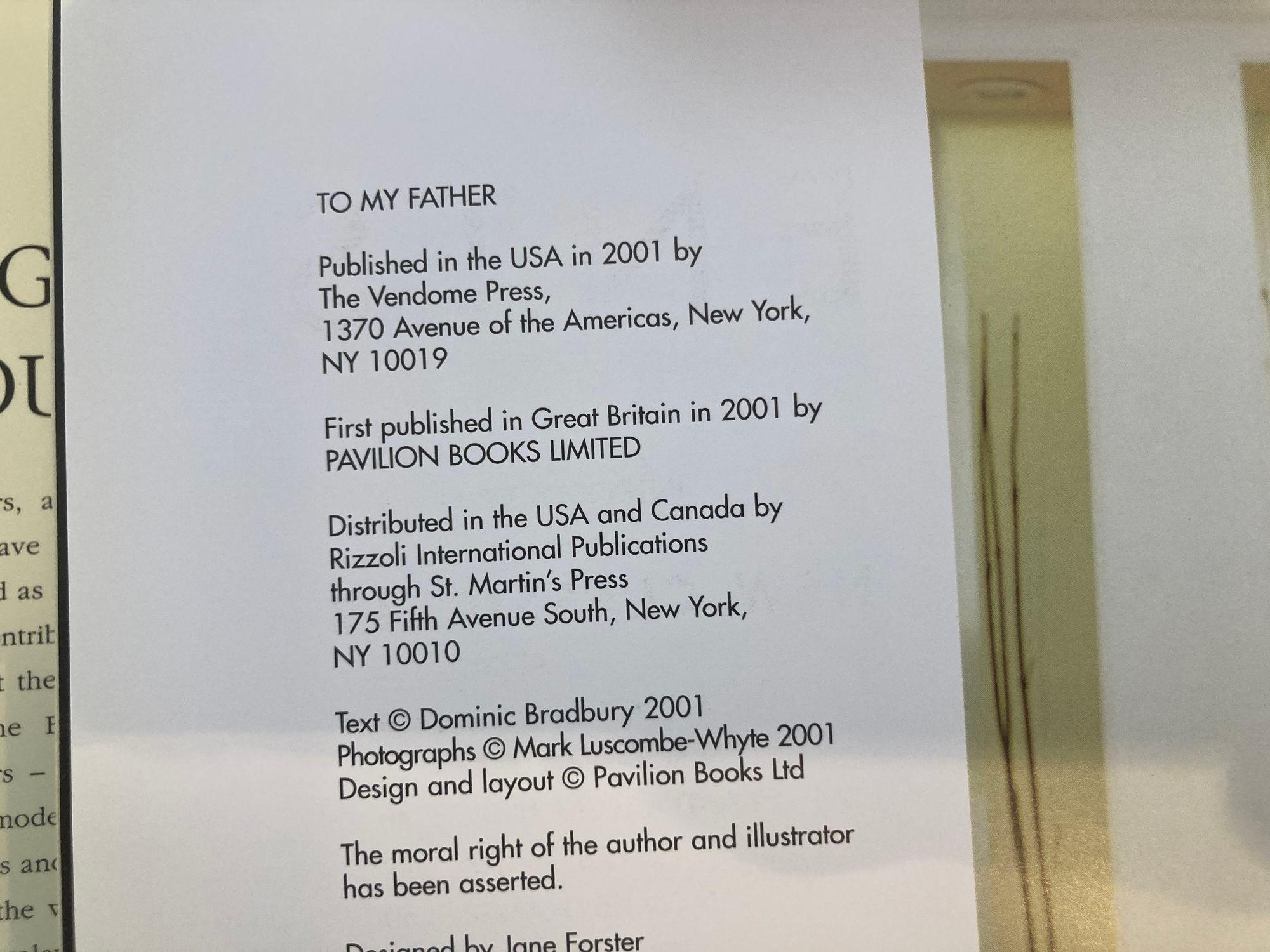Designers' Houses, Hardcoverbuch, Erstausgabe von Dominic Bradbury 2001 im Angebot 3