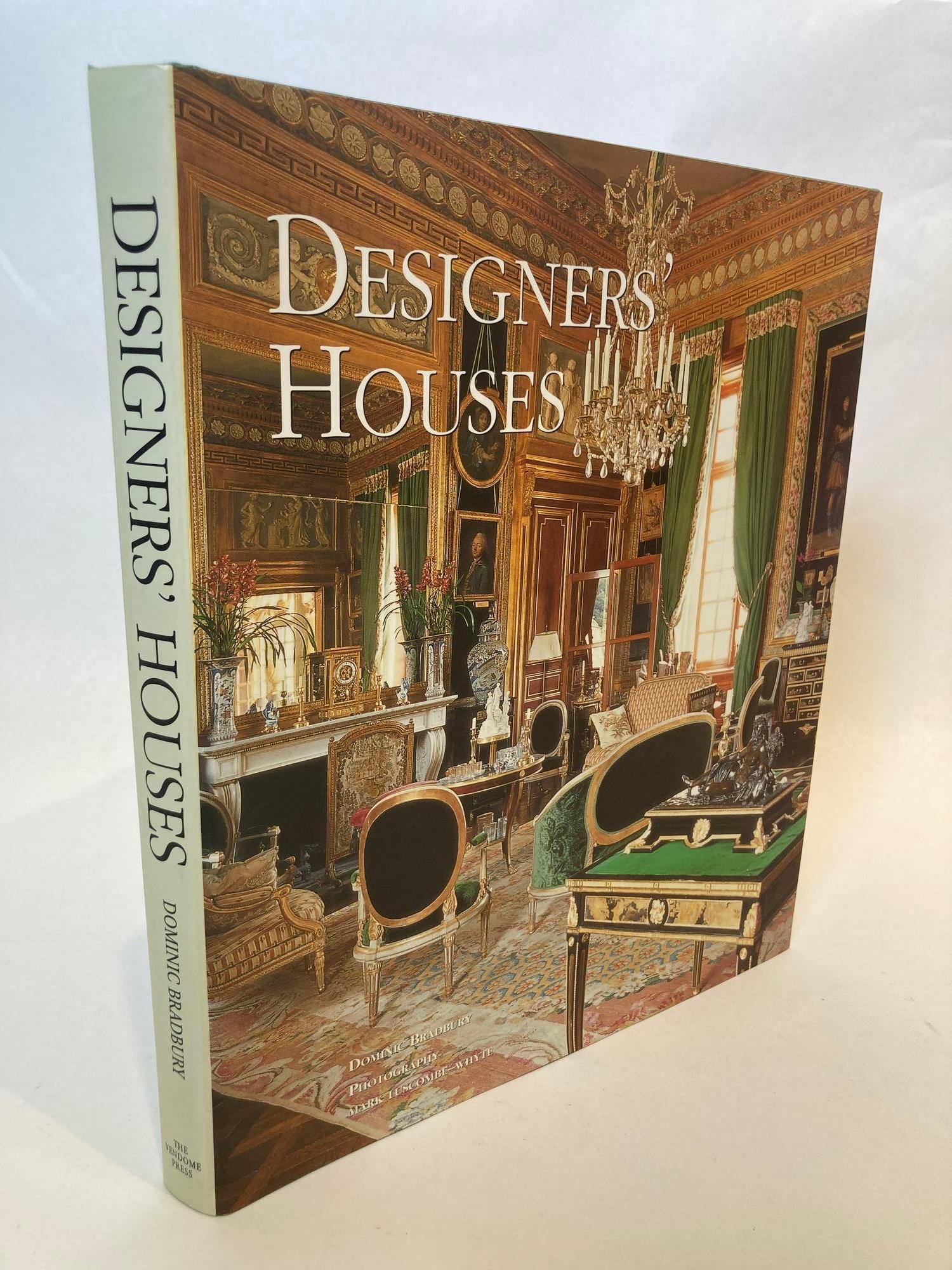 Designers' Houses Hardcover book First Edition By Dominic Bradbury, Mark Luscombe-Whyte (photographer) 2001.The First Edition of Designers' Houses Hardcover book By Dominic Bradbury and Mark Luscombe-Whyte (photographer) published in 2001, Focuses