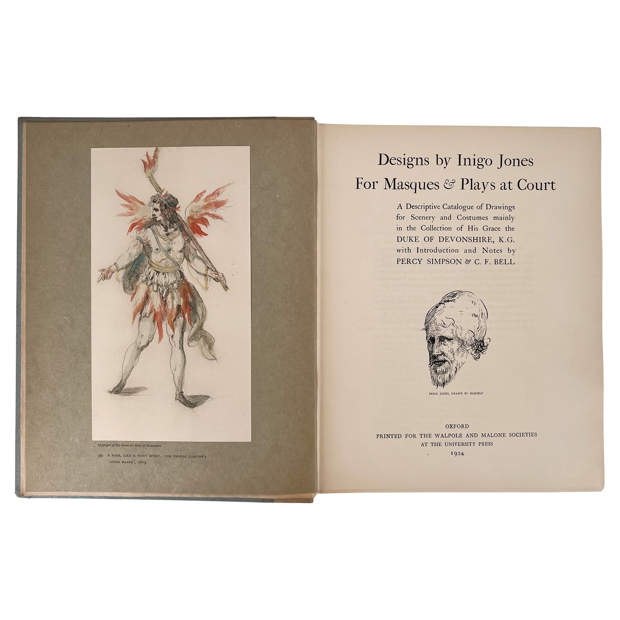 Designs by Inigo Jones for Masques & Plays at Court; A Descriptive Catalogue For Sale