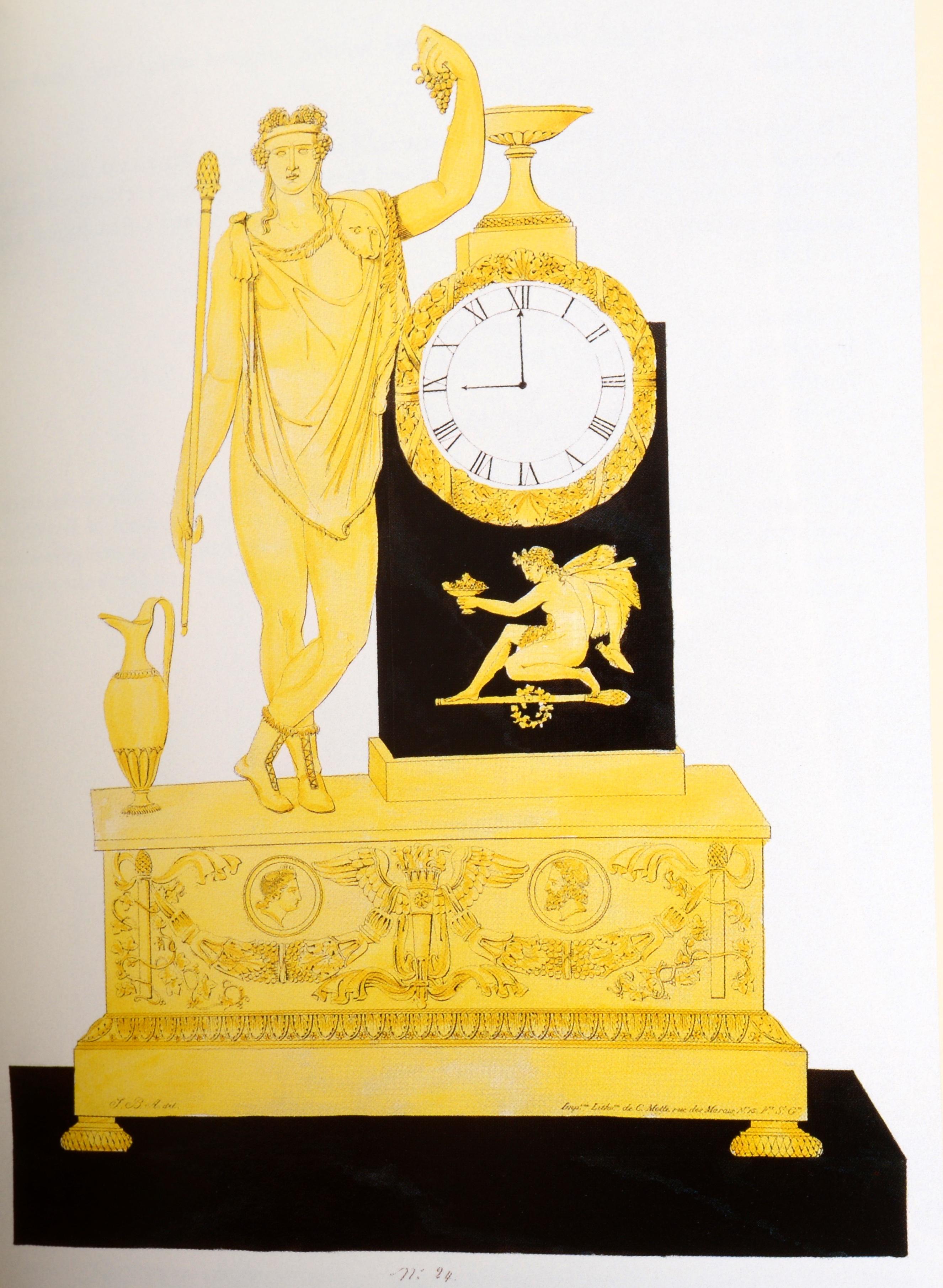 Entwürfe für Objekte aus vergoldeter Bronze aus der französischen Restauration von 1814-1830, 1. Auflage im Angebot 6