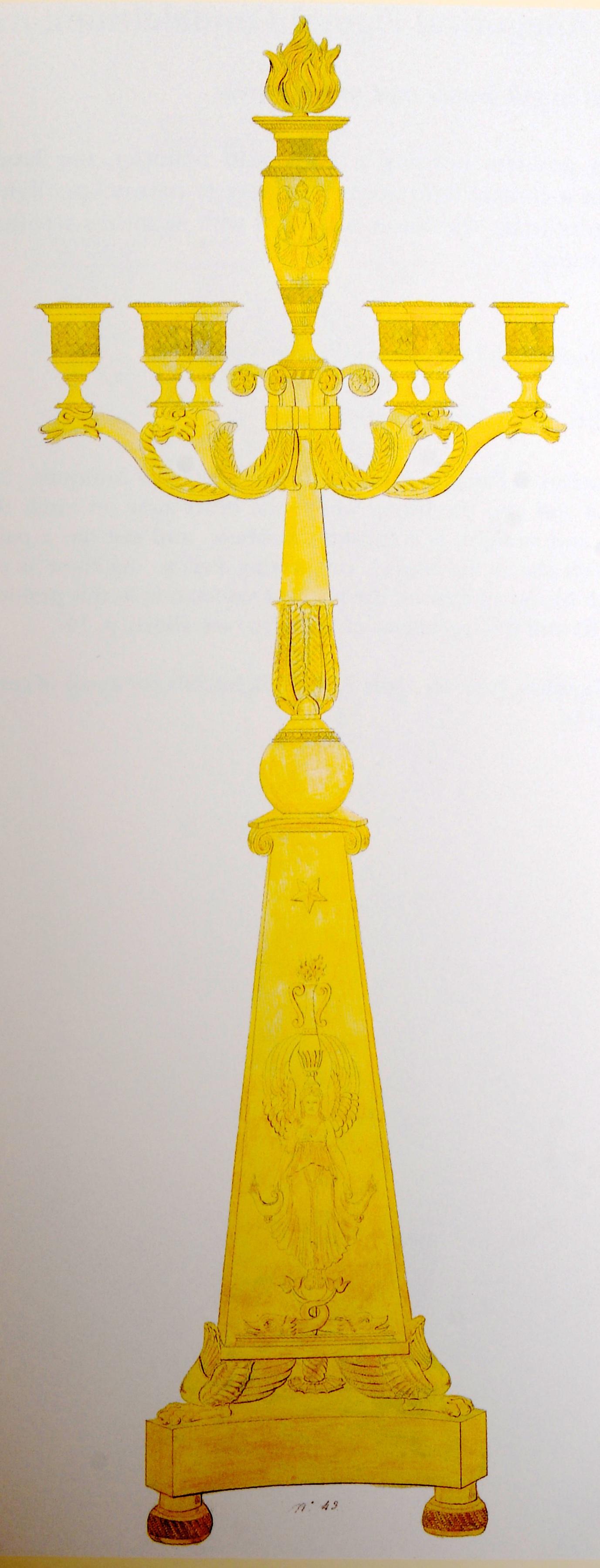 Designs for Gilt Bronze Objects from the French Restoration 1814-1830, 1st Ed For Sale 1