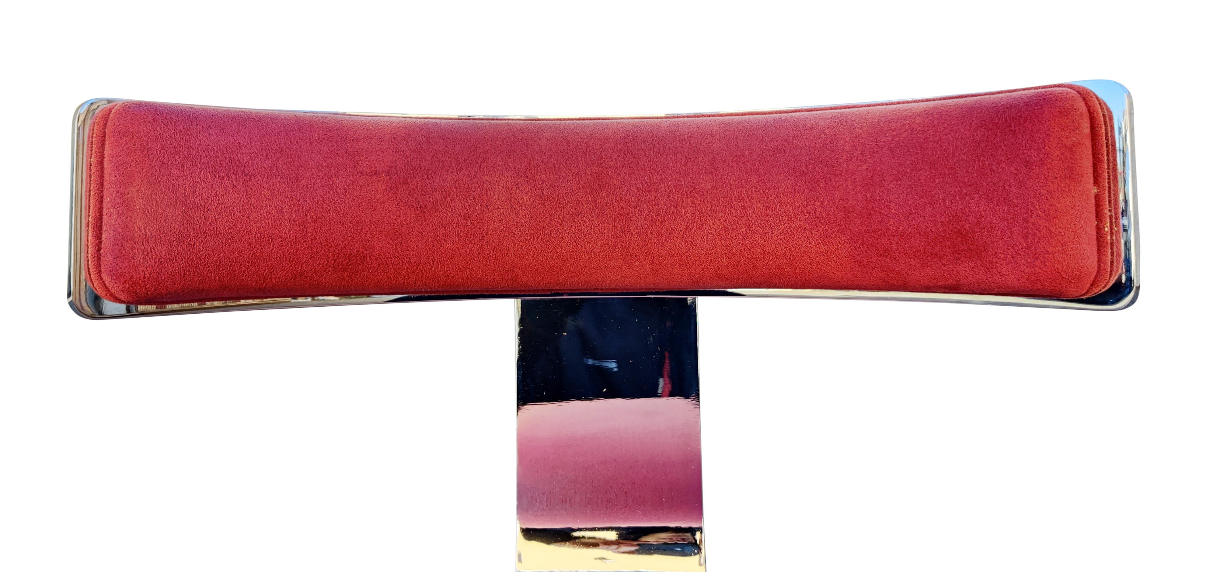 Designs for Leisure, 3 Brushed Stainless Steel Bar Stools 1980s, Set of Three 1