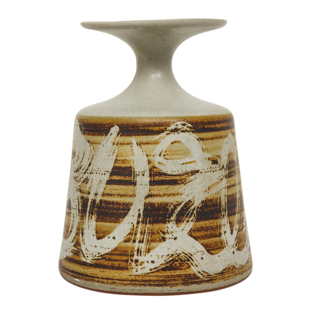 Designs West Vase, Ceramic Stoneware Earth Tones, Signed