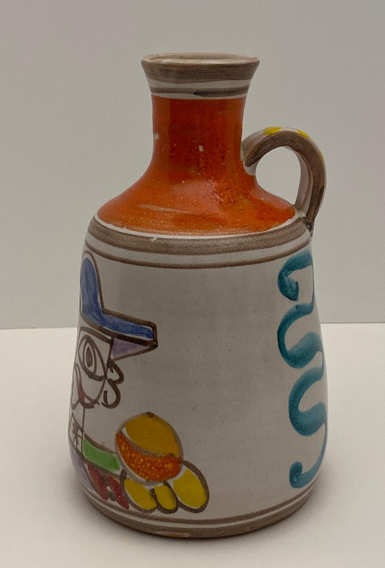 Mid-Century Modern Desimone Ceramic Pitcher Vase For Sale