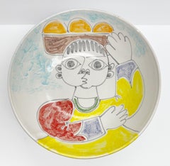 Desimone Hand Painted Ceramic Large Bowl