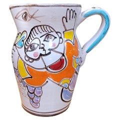 DeSimone Hand Painted Ceramic Water Jug