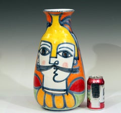 DeSimone Italian Pottery Vase Picasso Cubist Style Vintage
