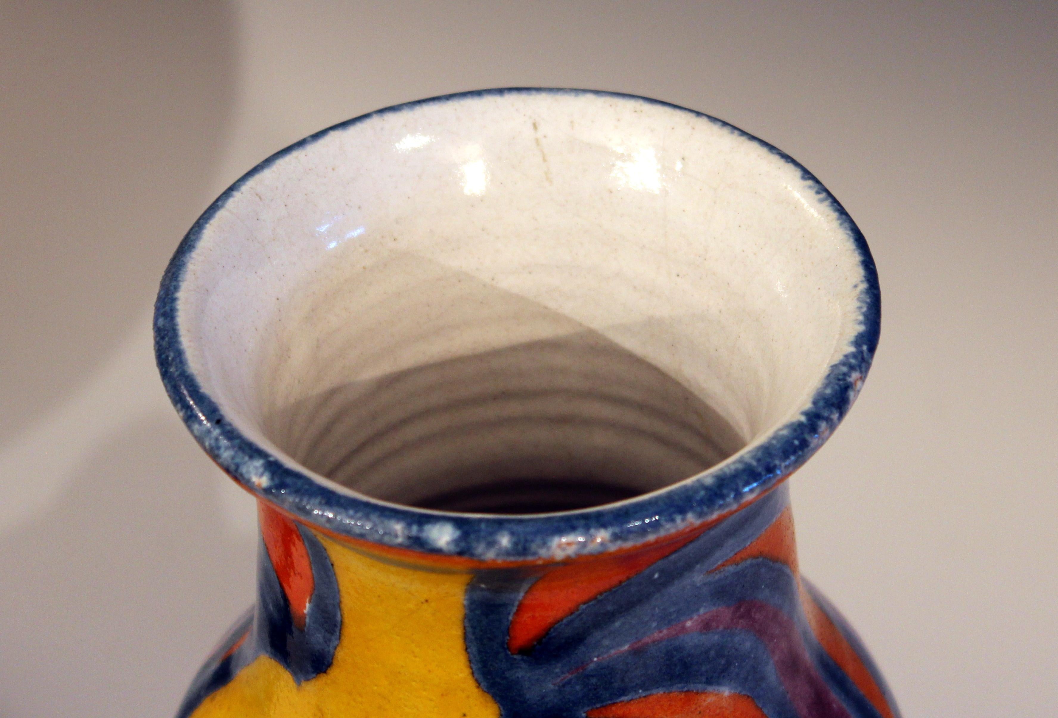 DeSimone Italian Pottery Vase Picasso Cubist Style Vintage 2