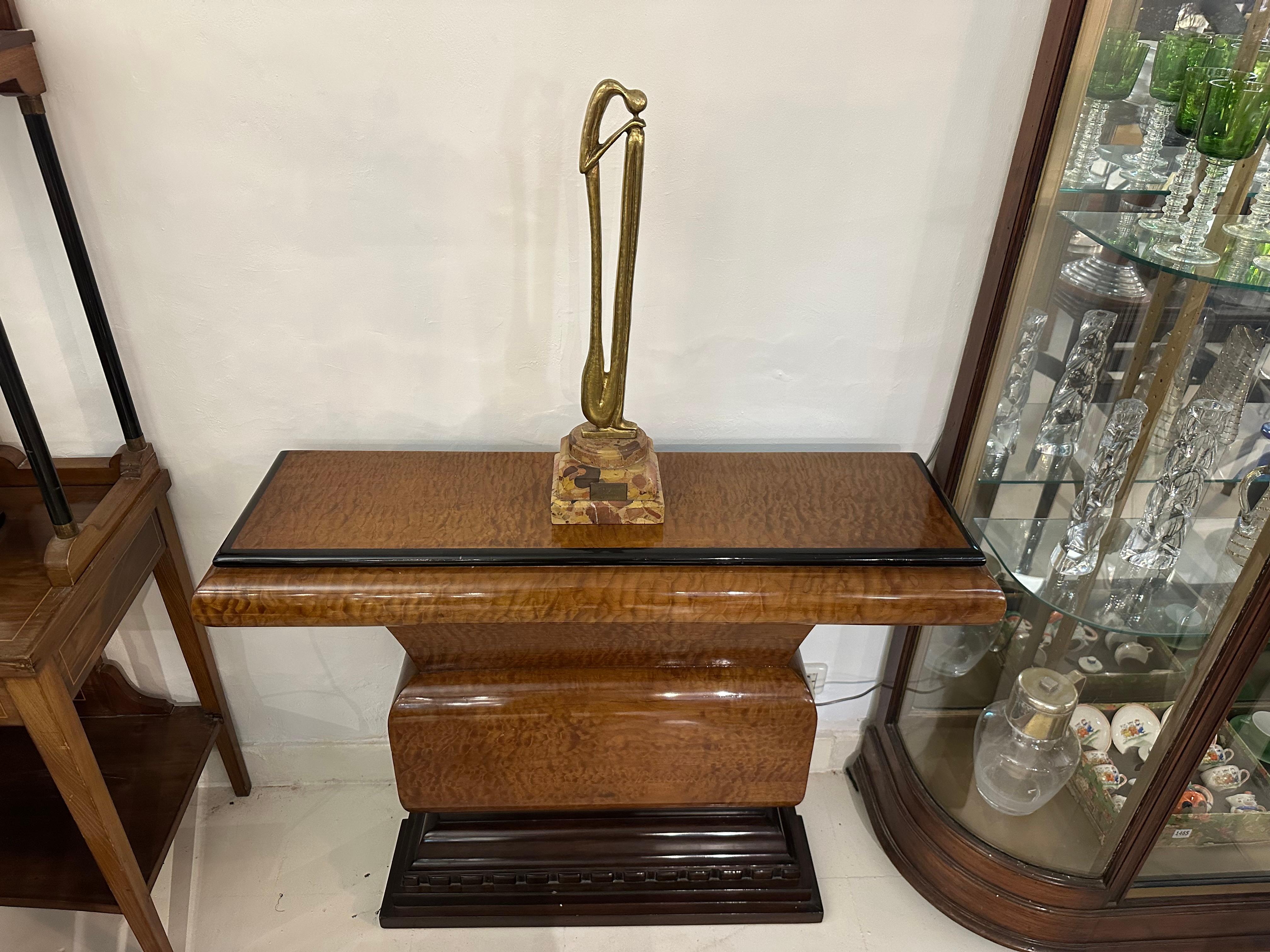 Design: Carlos de Lamota,  Materiali: Bronzo e marmo, Stile: Art Deco in vendita 9