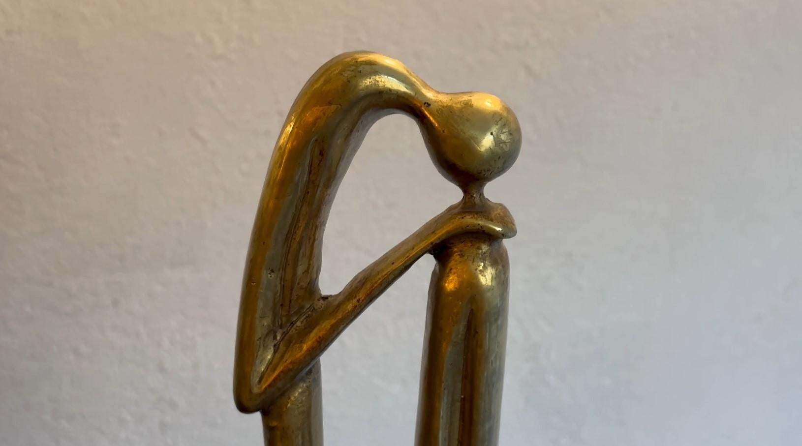 Design: Carlos de Lamota,  Materiali: Bronzo e marmo, Stile: Art Deco in vendita 12