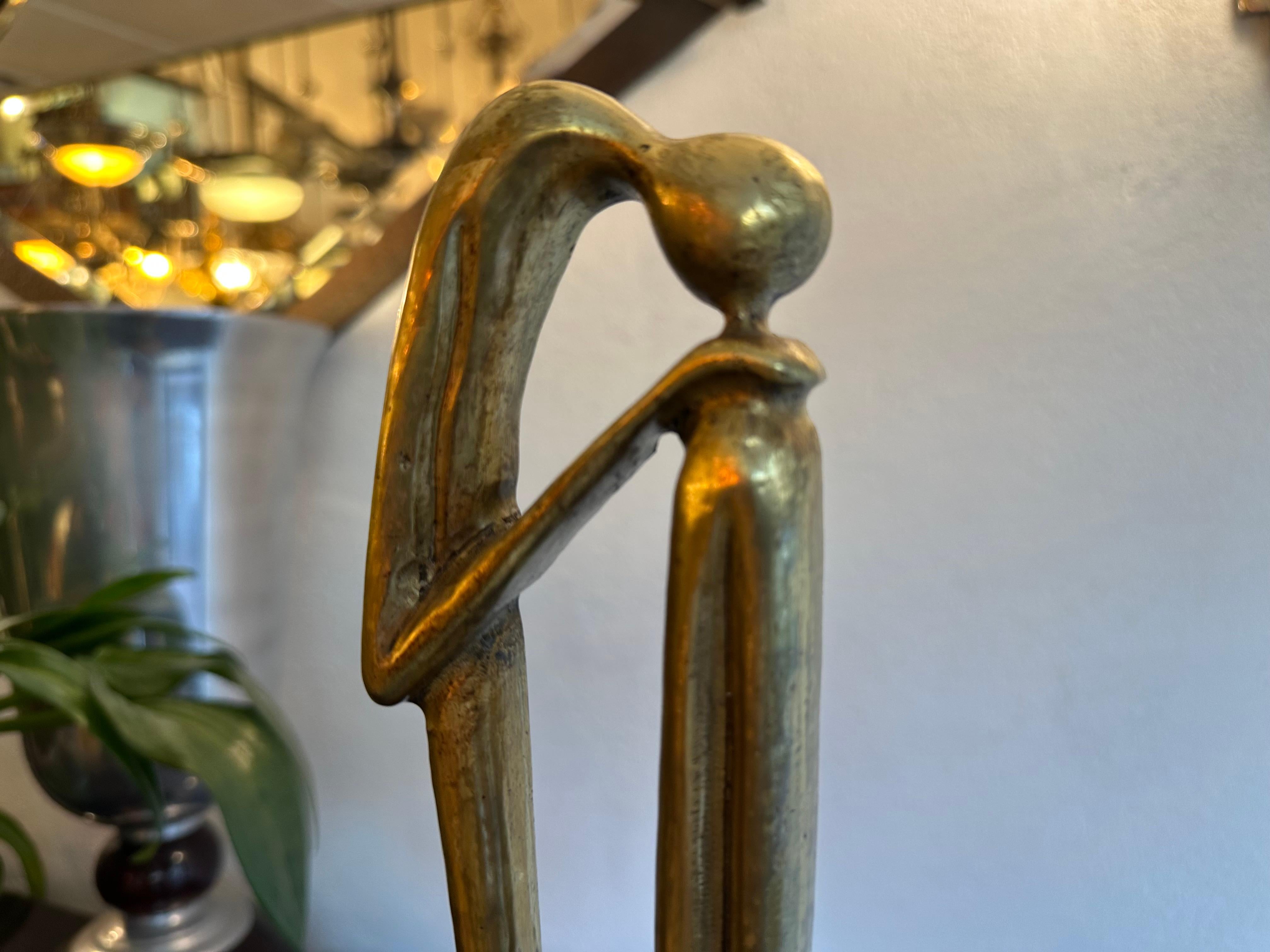 Design: Carlos de Lamota,  Materiali: Bronzo e marmo, Stile: Art Deco in vendita 1