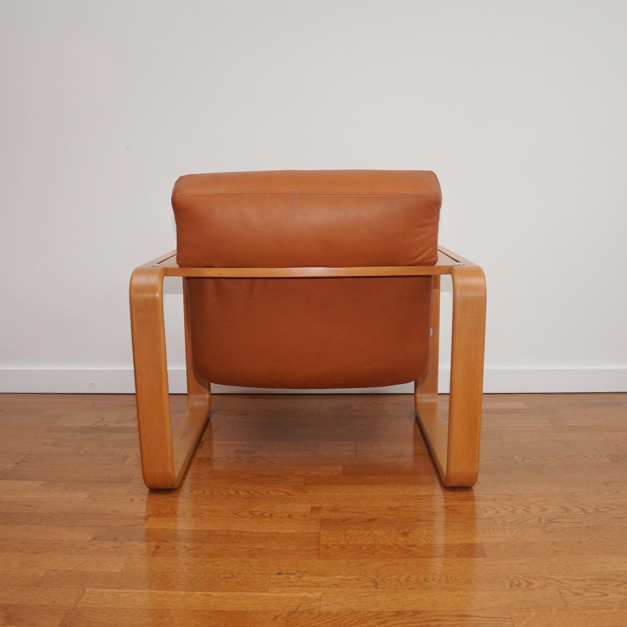 Mid-Century Modern Vintage Design Stoll Giroflex Armchair c. 1970 For Sale