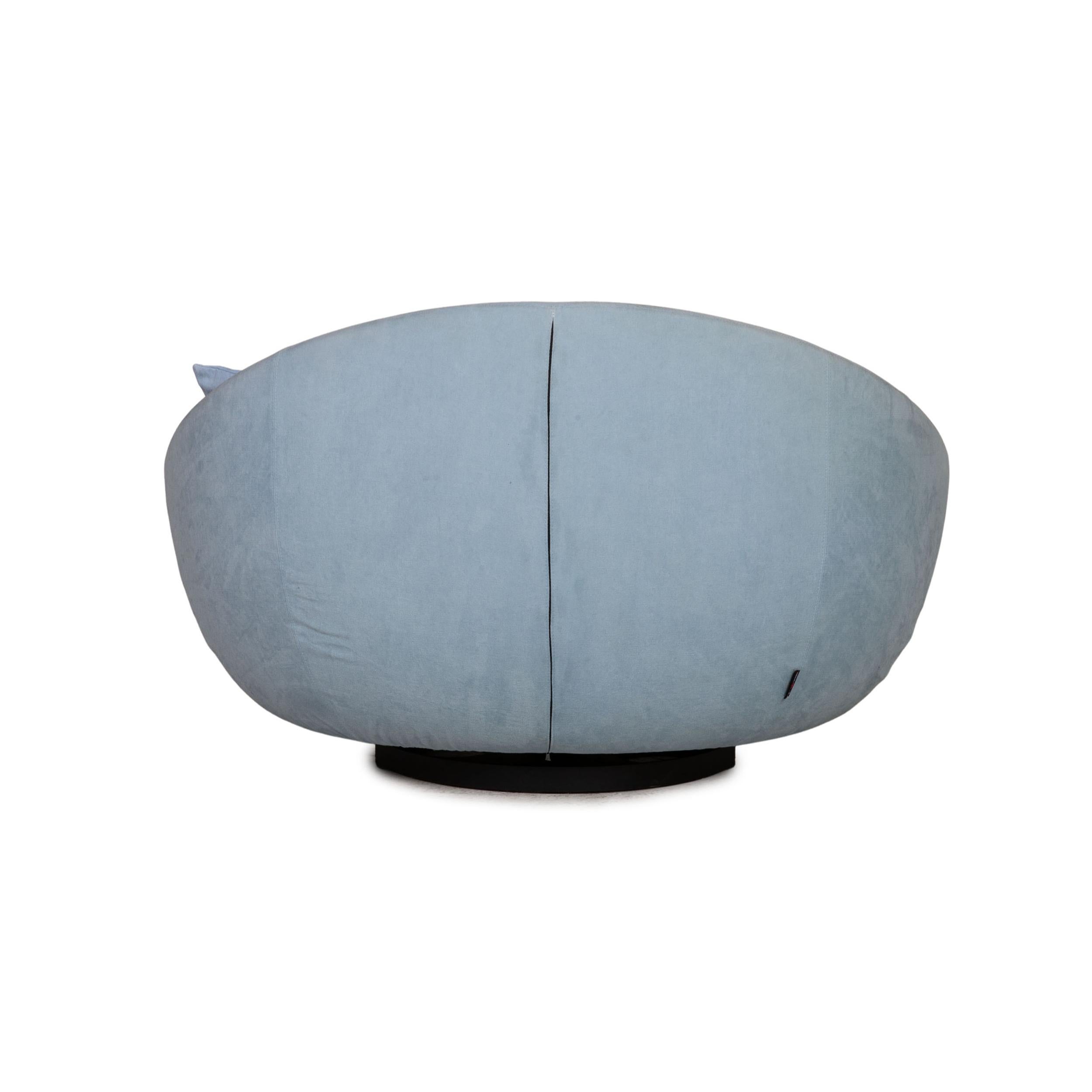Désirée Lacoon Island Fabric Sofa Blue Two-Seater Couch 2