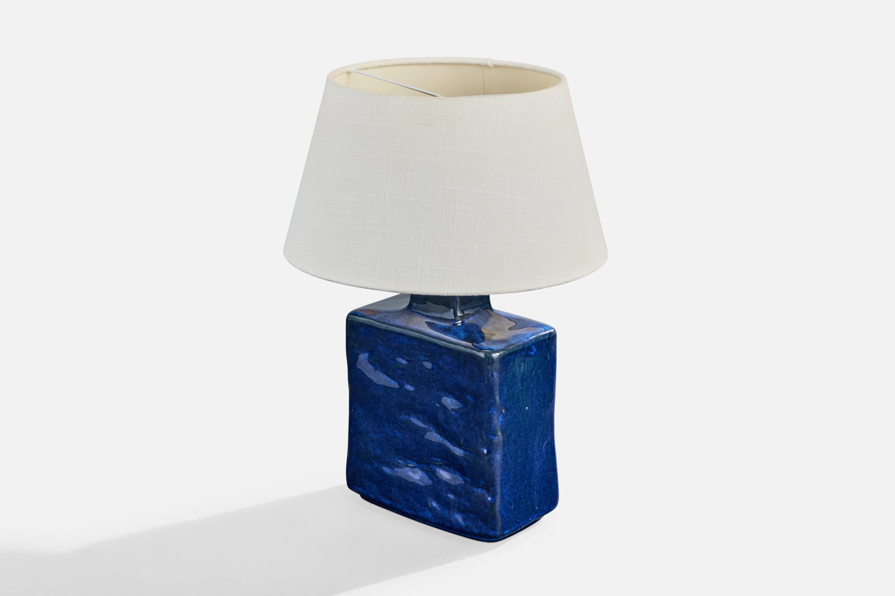 Metà XX secolo Desiree Stentøj, lampada da tavolo, gres smaltato, Danimarca, anni '60 in vendita