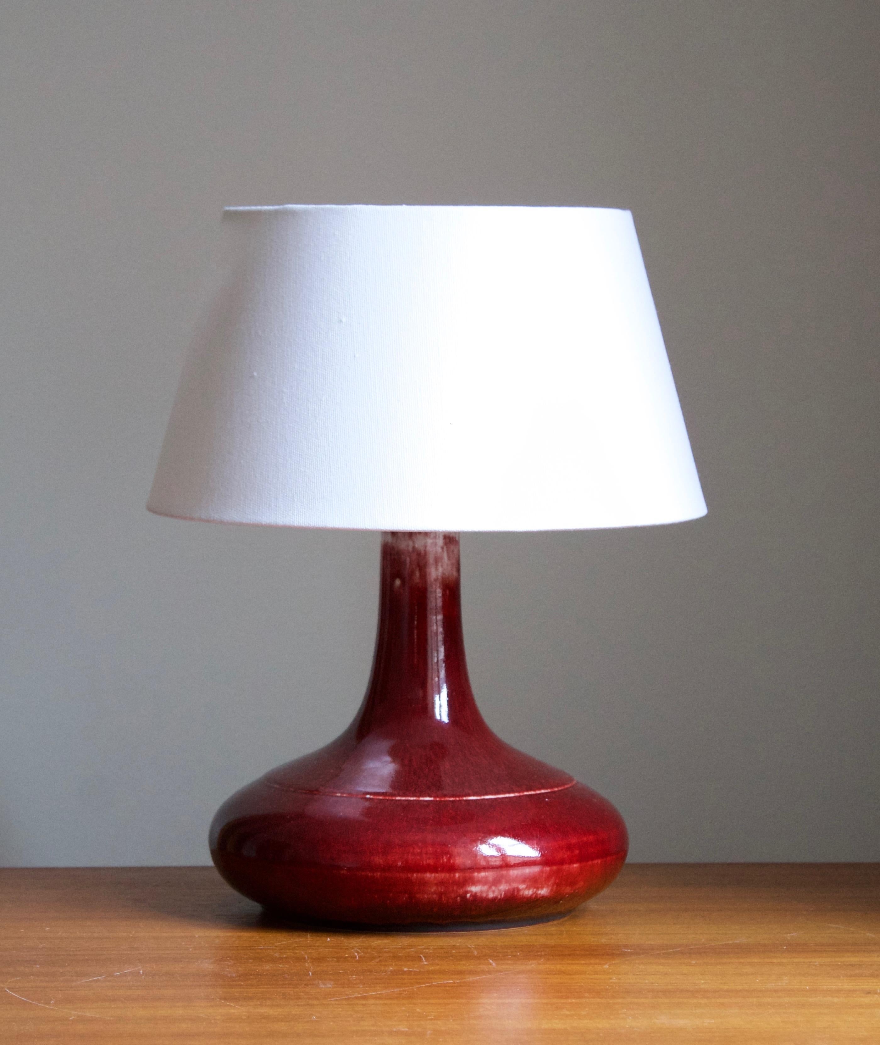 A table lamp, designed and produced by Desiree Stentøj, Denmark, 1960s. stamped.

Sold without lampshade. Stated dimensions exclude lampshade. Height includes socket.
 
  