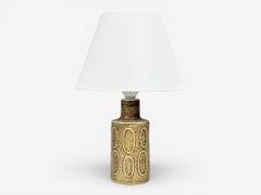 Desiree Stentöj, Table Lamp, Brown Stoneware, Denmark, 1960s