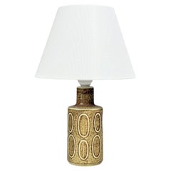Desiree Stentöj, Table Lamp, Brown Stoneware, Denmark, 1960s