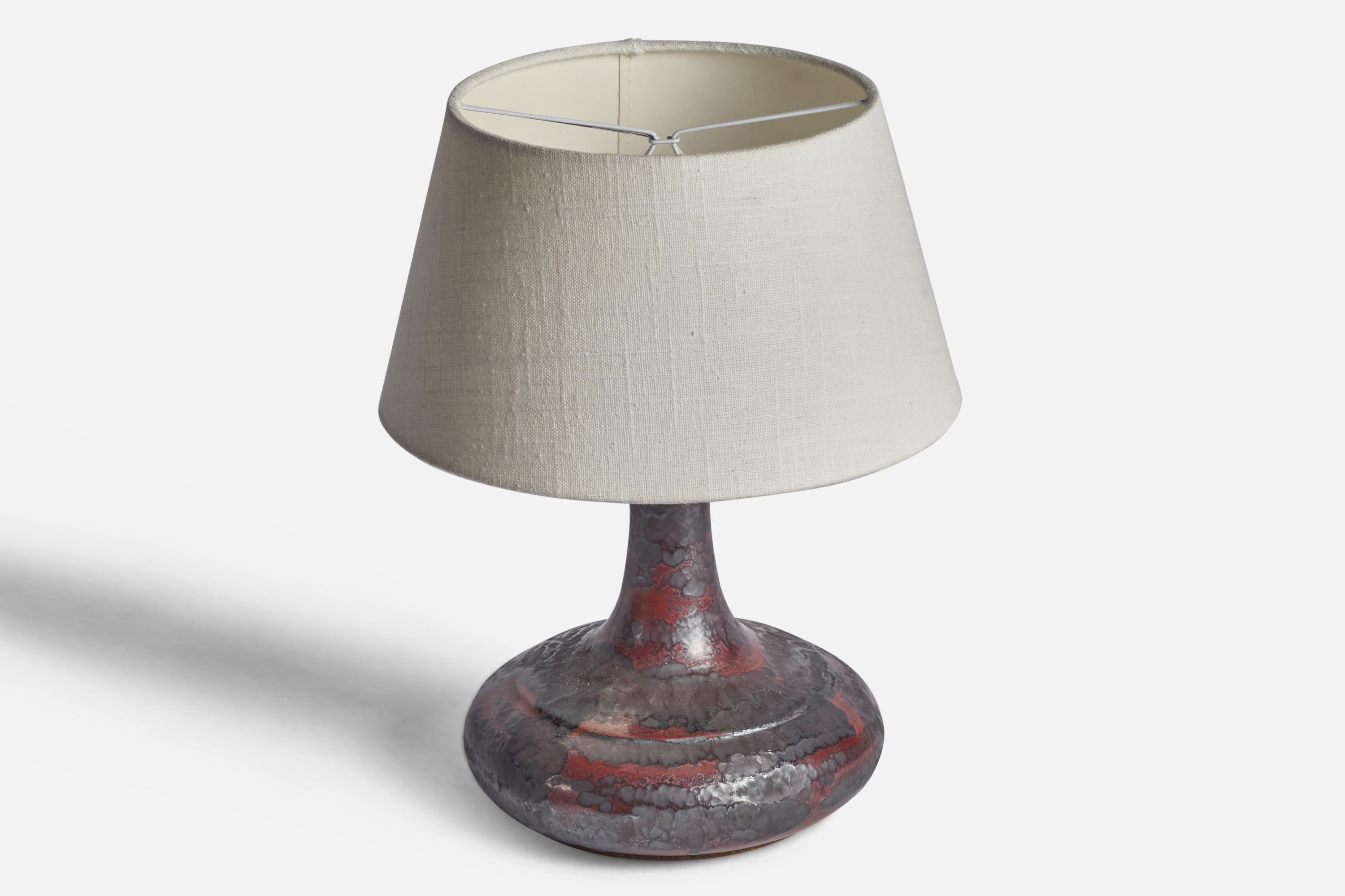 Mid-Century Modern Desiree, Table Lamp, Stoneware, Denmark, 1960s For Sale
