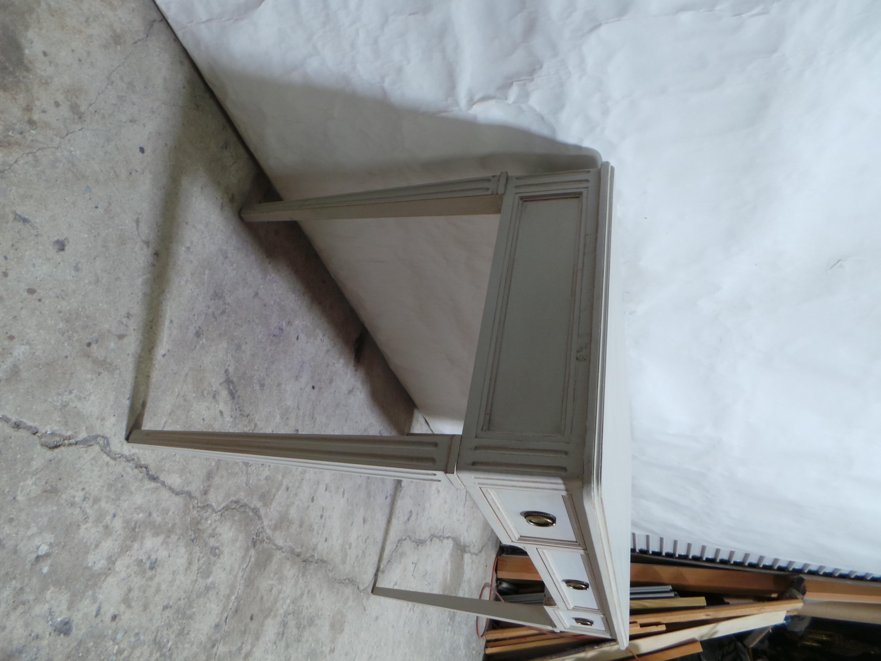Mid-20th Century Desk 3 Drawer Swedish Gustavian Style