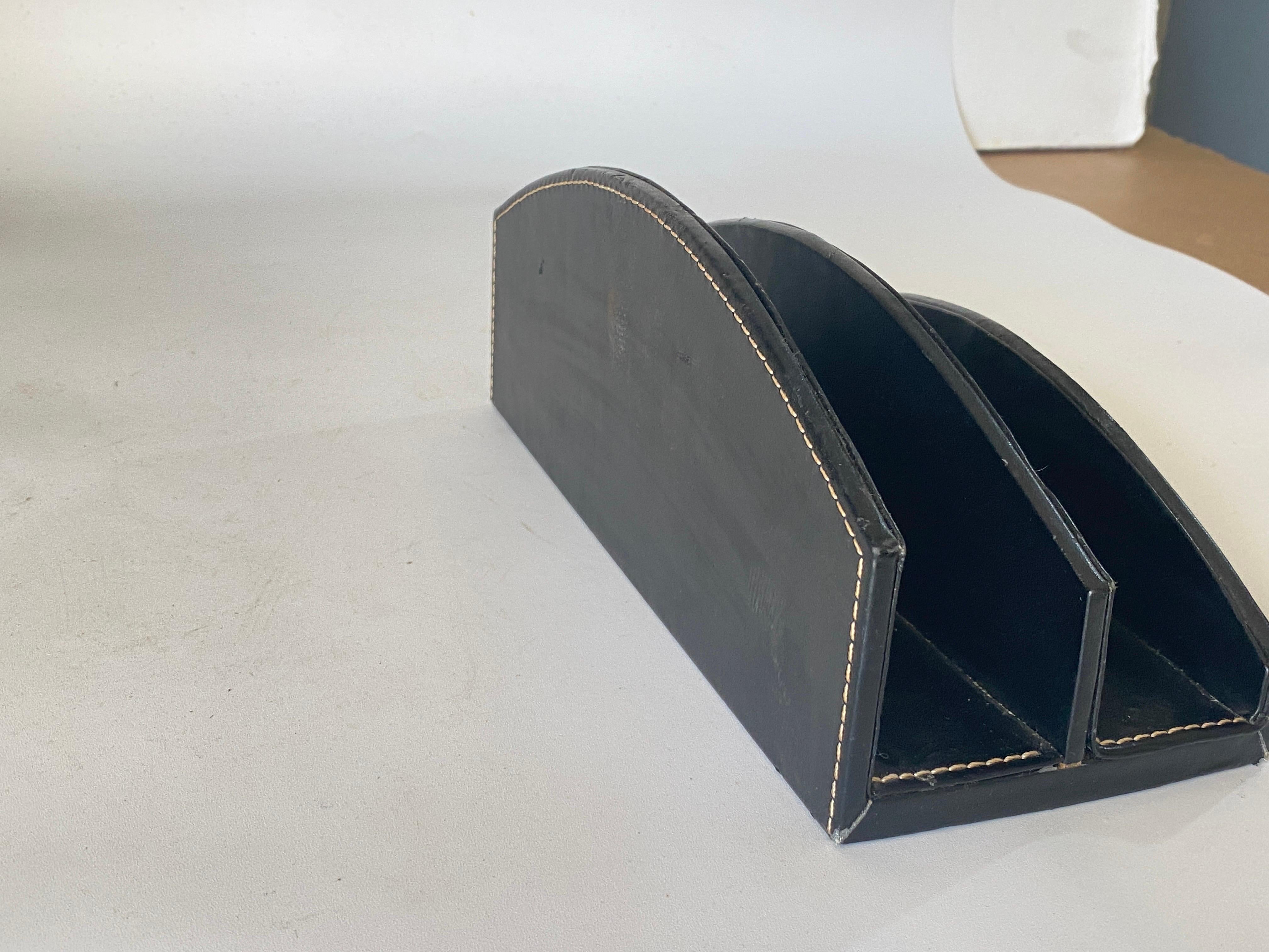 French Desk Accessories, Letter Holder by Jacques Adnet, France, 1940 For Sale