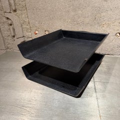 Desk Accessory Designed by Florence Knoll Two-Tier Paper Tray Ebony