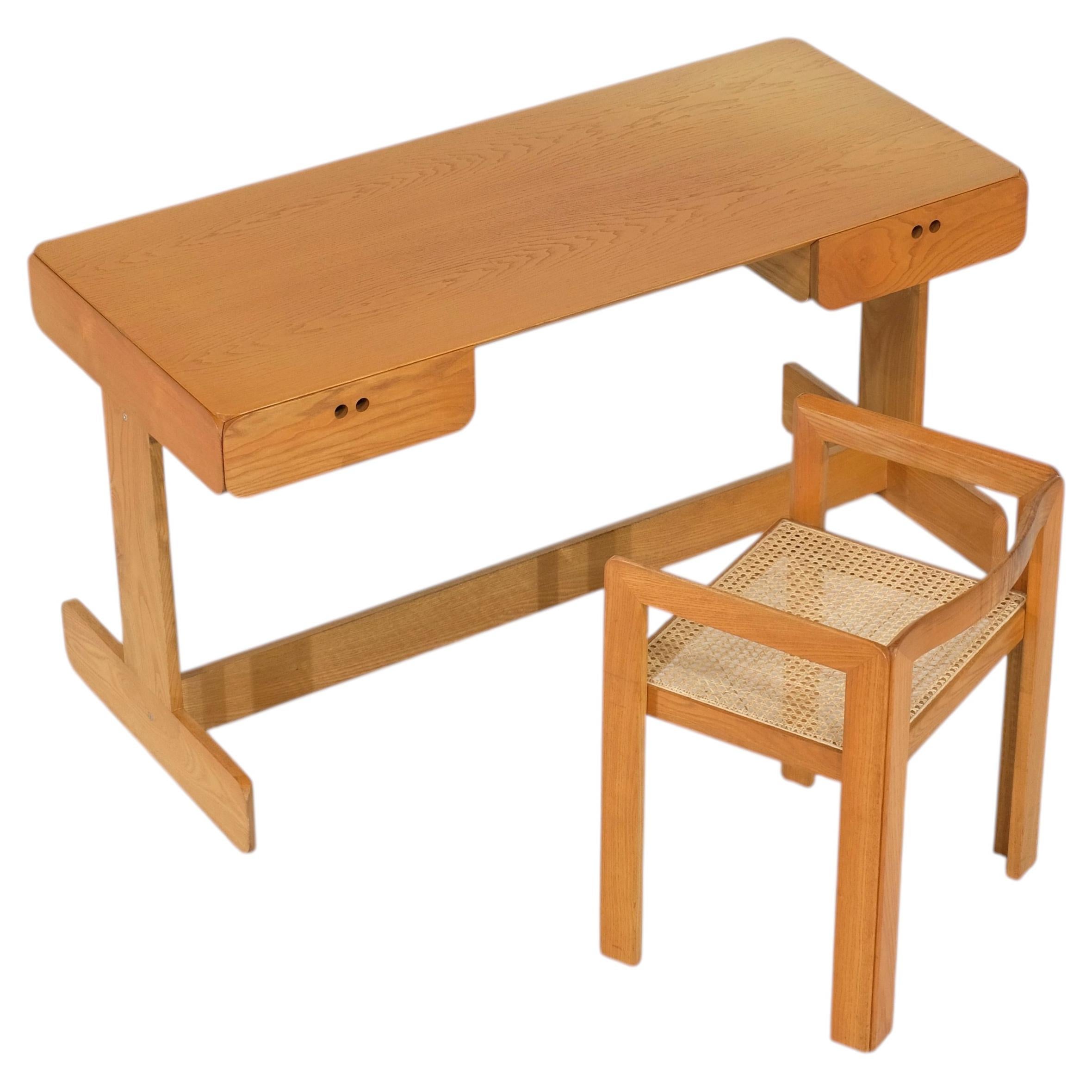 Bureau et fauteuil " Samara " Derk Jan De Vries pour Maisa, Belgique 1977. en vente