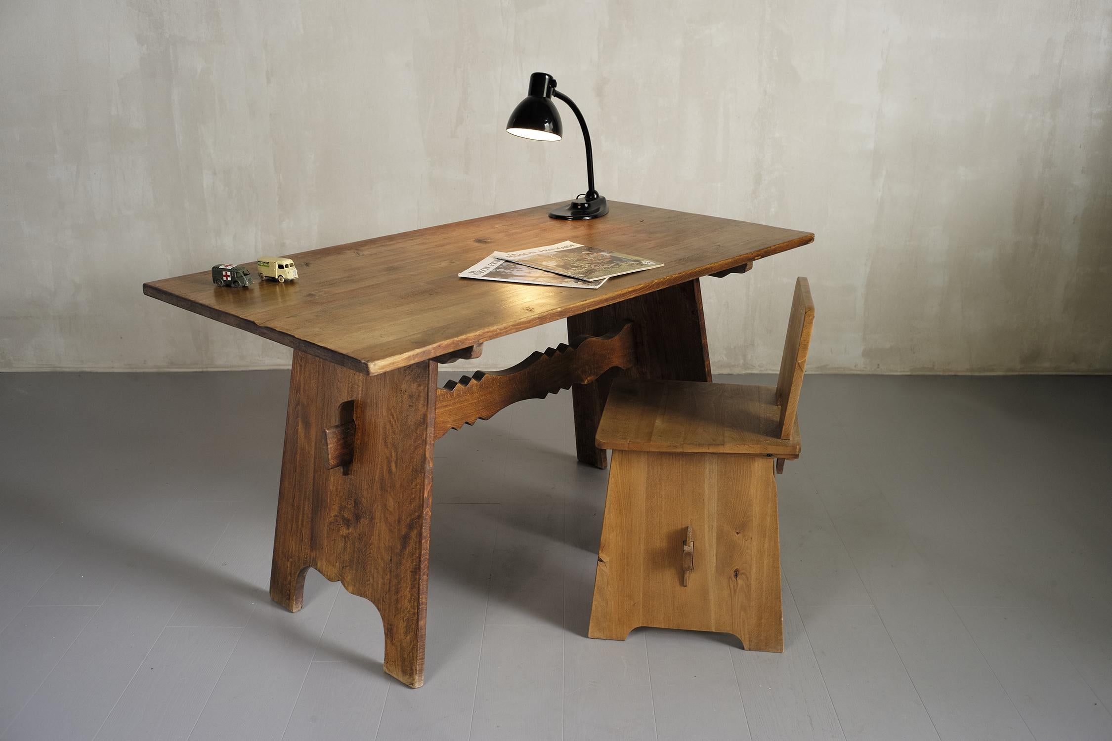 Desk and Chair, Germany, 1945 For Sale 3